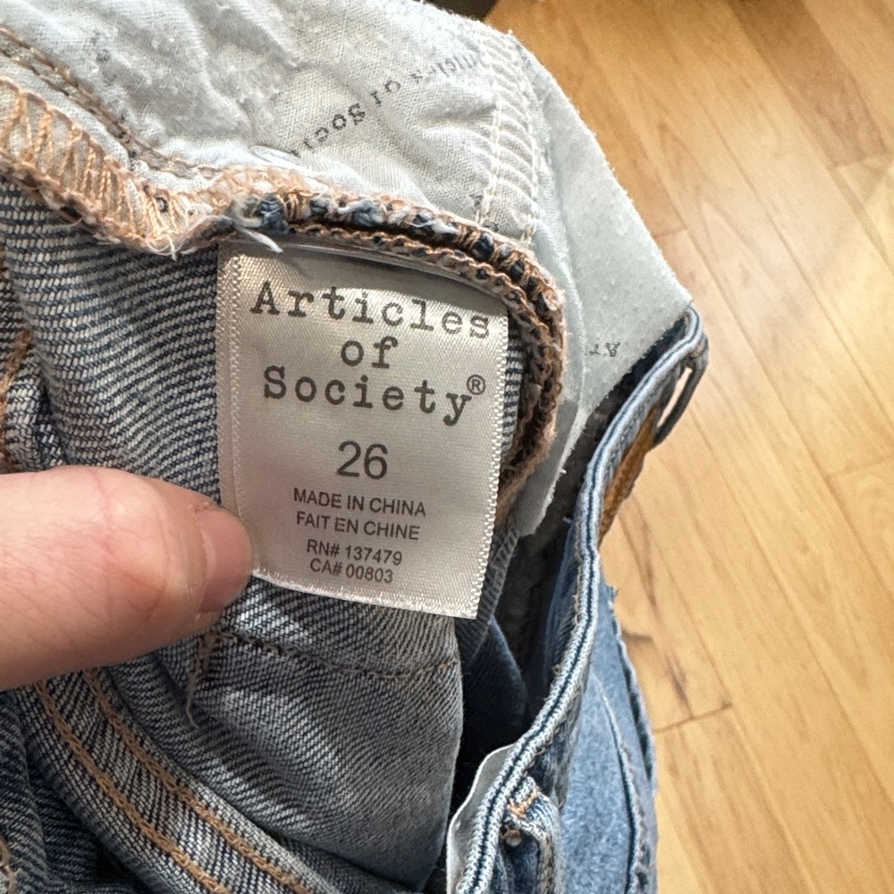 Articles Of Society Light Blue Distressed Skinny Ankle Jean - Picture 11 of 12
